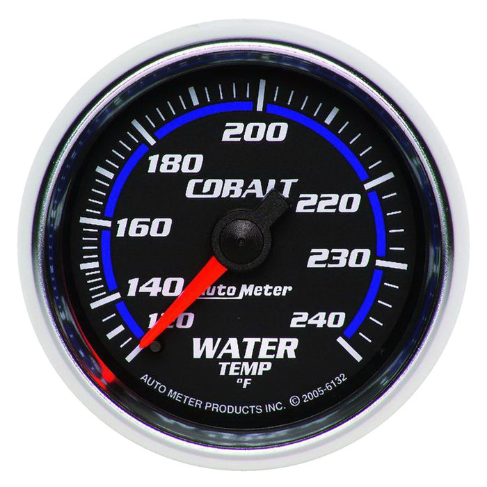 AutoMeter 6132 GAUGE; WATER TEMP; 2 1/16in.; 120-240deg.F; MECHANICAL; COBALT - Truck Part Superstore