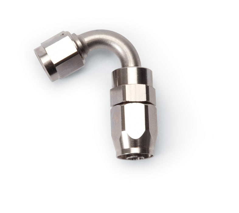 Russell 613401 Full Flow Swivel Hose End 120 Deg. End; Endura; -06AN; Tight Radius 9/16 in.; - Truck Part Superstore