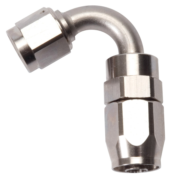 Russell 613401 Full Flow Swivel Hose End 120 Deg. End; Endura; -06AN; Tight Radius 9/16 in.; - Truck Part Superstore