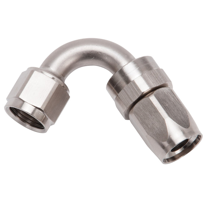 Russell 613411 Full Flow Swivel Hose End 120 Deg. End; Endura; -08AN; Tight Radius .75 in.; - Truck Part Superstore