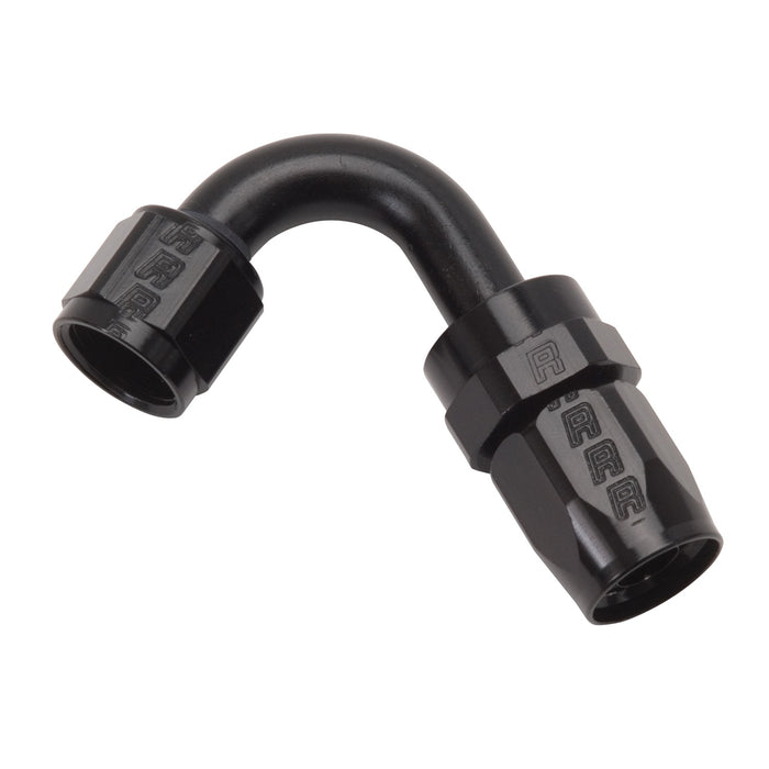 Russell 613415 Full Flow Swivel Hose End 120 Deg. End; All Black Finish; -08AN; - Truck Part Superstore