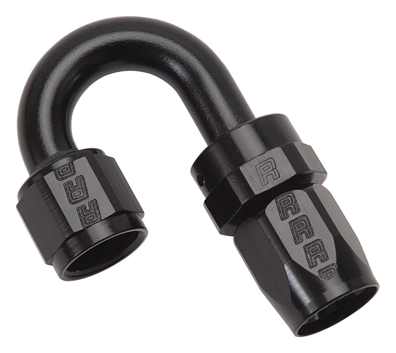 Russell 613525 Full Flow Swivel Hose End 180 Deg. End; All Black Finish; -10AN; - Truck Part Superstore