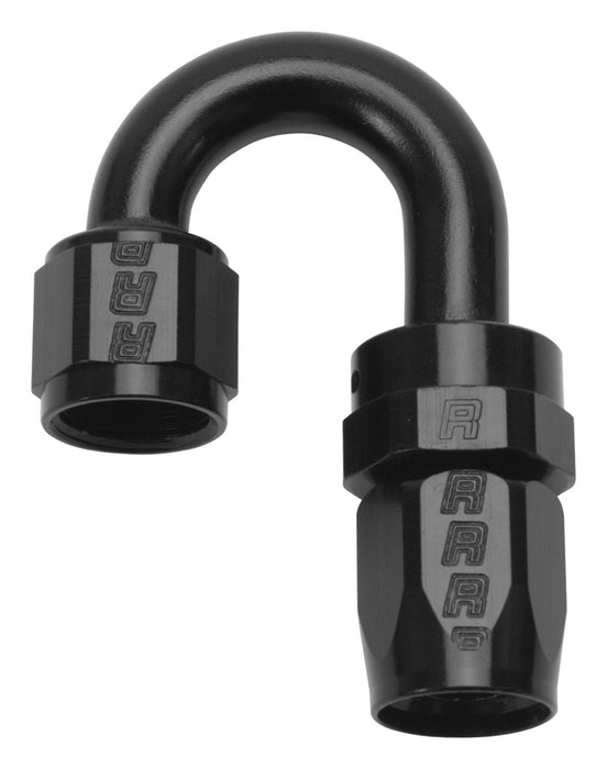 Russell 613535 Full Flow Swivel Hose End 180 Deg. End; All Black Finish; -12AN; - Truck Part Superstore