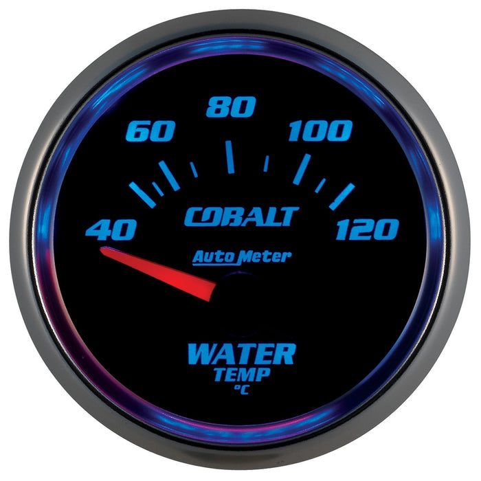 AutoMeter 6137-M GAUGE; WATER TEMP; 2 1/16in.; 40-120deg.C; ELECTRIC; COBALT - Truck Part Superstore