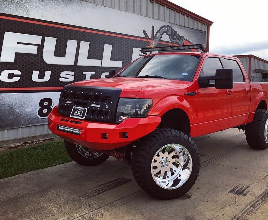 Road Armor 613R0B-NW Stealth Non-Winch Front Bumper; Steel; Satin Black; Square Fog Light Holes; - Truck Part Superstore