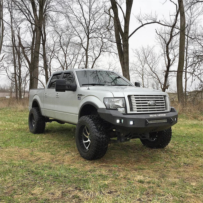 Road Armor 613R0B-NW Stealth Non-Winch Front Bumper; Steel; Satin Black; Square Fog Light Holes; - Truck Part Superstore