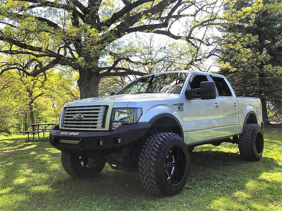 Road Armor 613R0B-NW Stealth Non-Winch Front Bumper; Steel; Satin Black; Square Fog Light Holes; - Truck Part Superstore