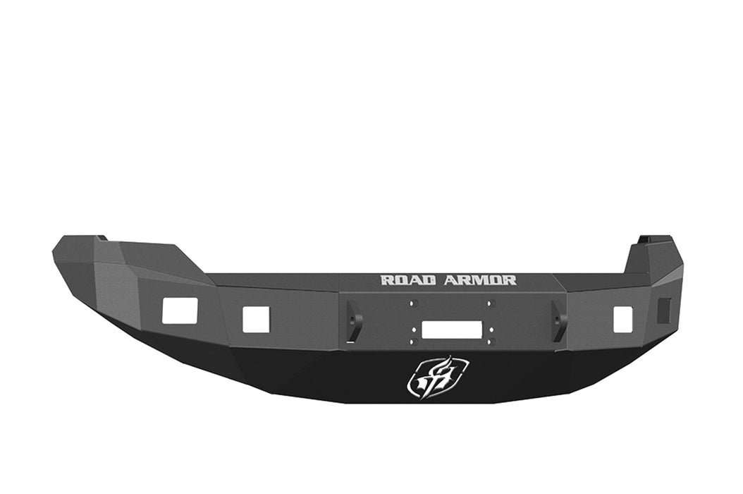 Road Armor 613R0B Stealth Winch Front Bumper; Steel; Satin Black; Square Fog Light Holes; - Truck Part Superstore