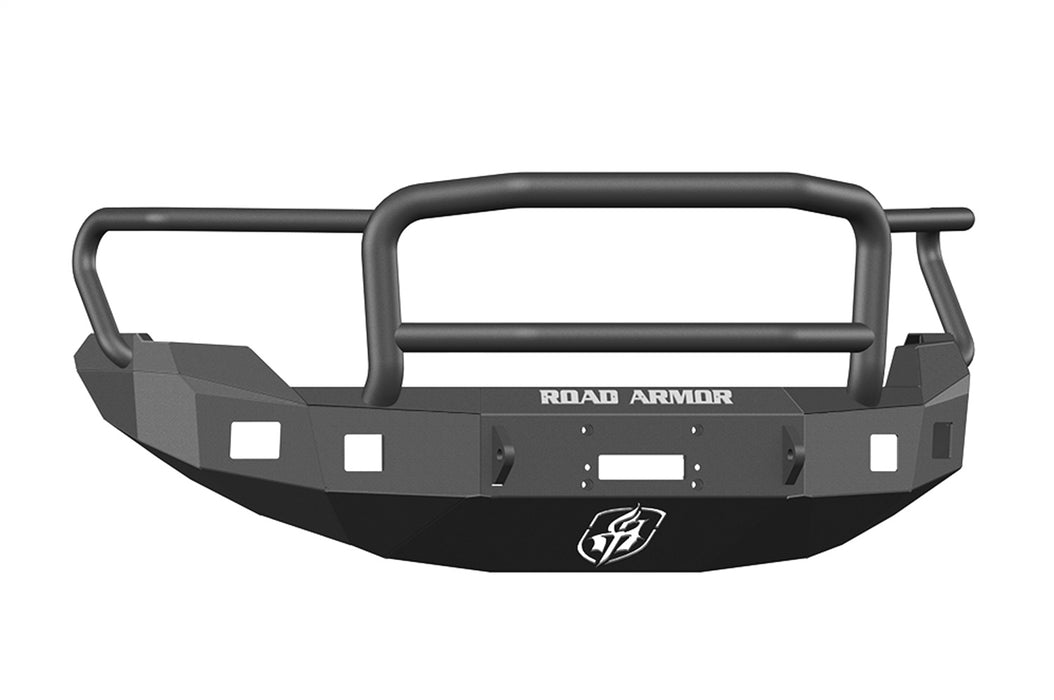Road Armor 613R5B Stealth Winch Front Bumper; Lonestar Guard; Satin Black; Square Fog Light Holes; - Truck Part Superstore