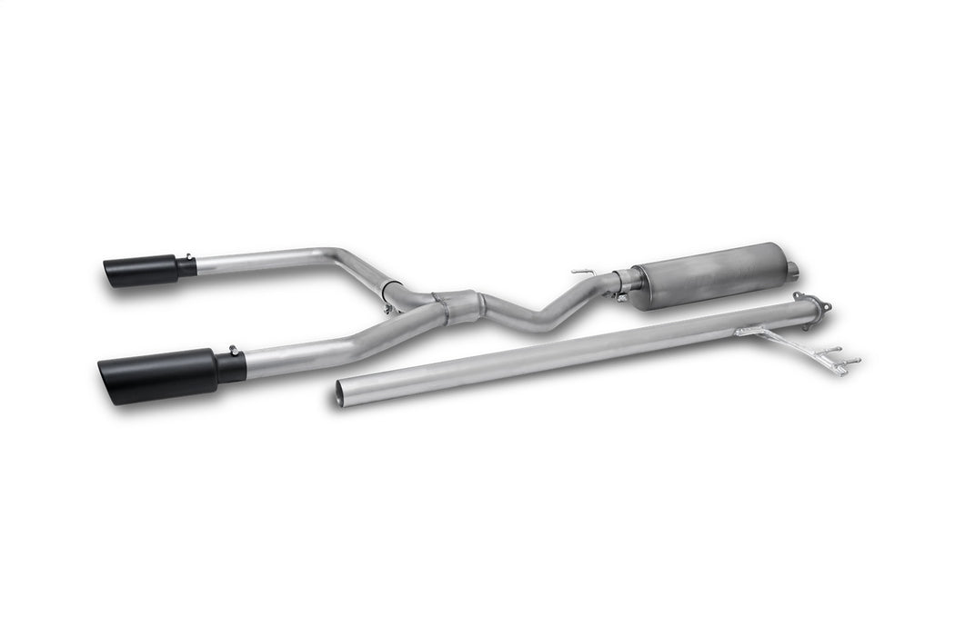 Gibson Performance Exhaust 614002B Black Elite Cat-Back Dual Split Exhaust System; Stainless - Truck Part Superstore