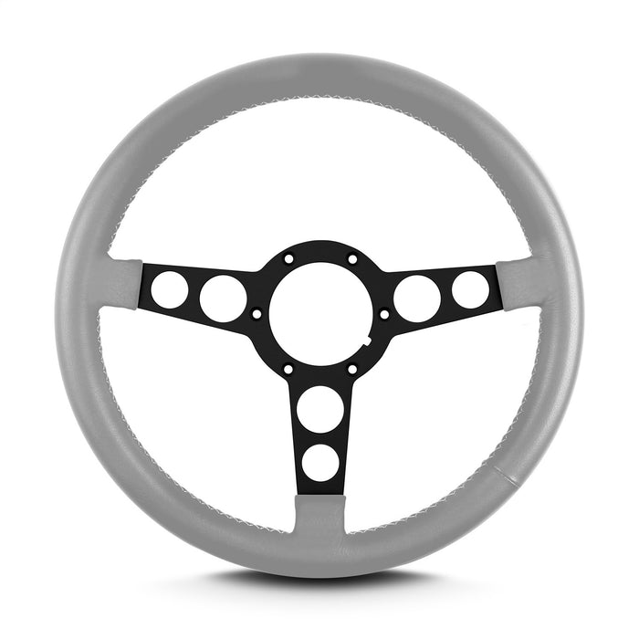 Lokar 61407 Lecarra Trans Am Steering Wheel; Light Grey; Black Anodized; - Truck Part Superstore