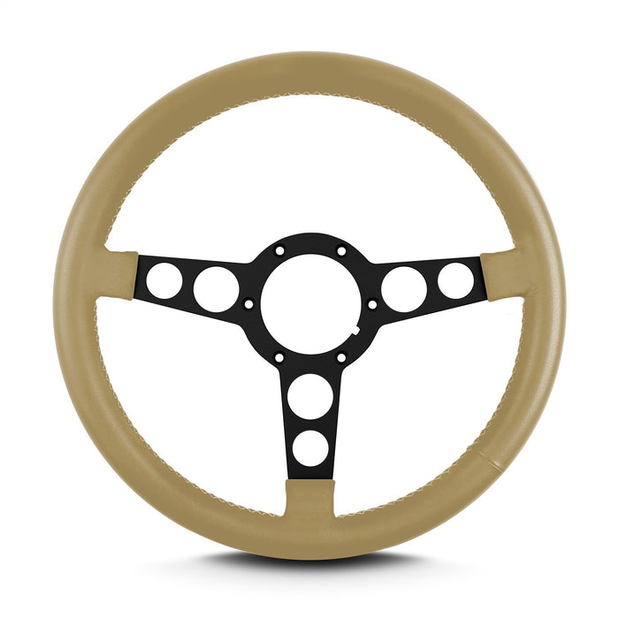 Lokar 61409 Lecarra Trans Am Steering Wheel; Tan; Black Anodized; - Truck Part Superstore