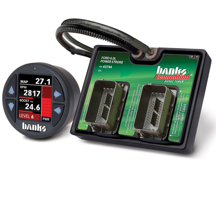 Banks Power 61421 Economind Diesel Tuner w/Banks iDash-1.8-03-07 Frd 6.0 Trk/03-06 Excrs - Truck Part Superstore