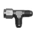 Russell 614405 AN Tee-Female AN On Run Adapter; Black Anodized; Hose End Size -6AN; - Truck Part Superstore