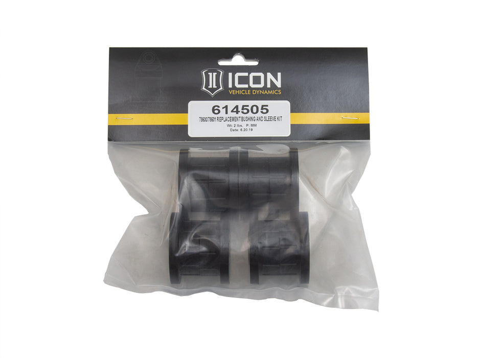 ICON Vehicle Dynamics 614505 78600/78601 REPLACEMENT BUSHING AND SLEEVE KIT - Truck Part Superstore