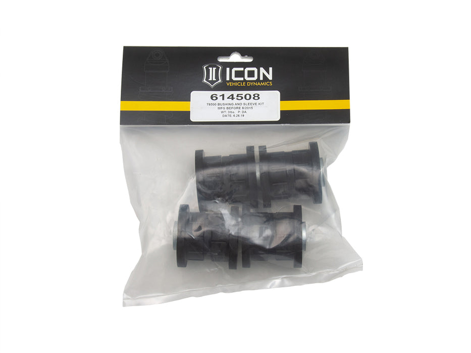 ICON Vehicle Dynamics 614508 78500 BUSHING AND SLEEVE KIT MANUFACTURED BEFORE 8/2015 - Truck Part Superstore