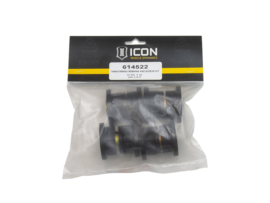 ICON Vehicle Dynamics 614522 78550/78550DJ UPPER CONTROL ARM BUSHING AND SLEEVE KIT - Truck Part Superstore