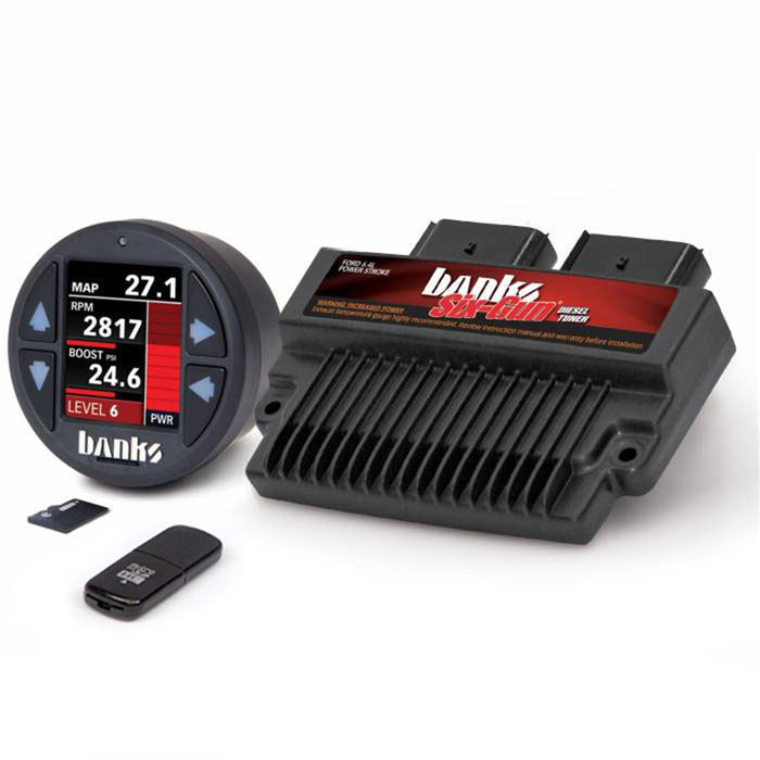Banks Power 61452 Six-Gun Diesel Tuner w/Banks iDash-1.8 DataMonster-2008-10 Ford 6.4L - Truck Part Superstore