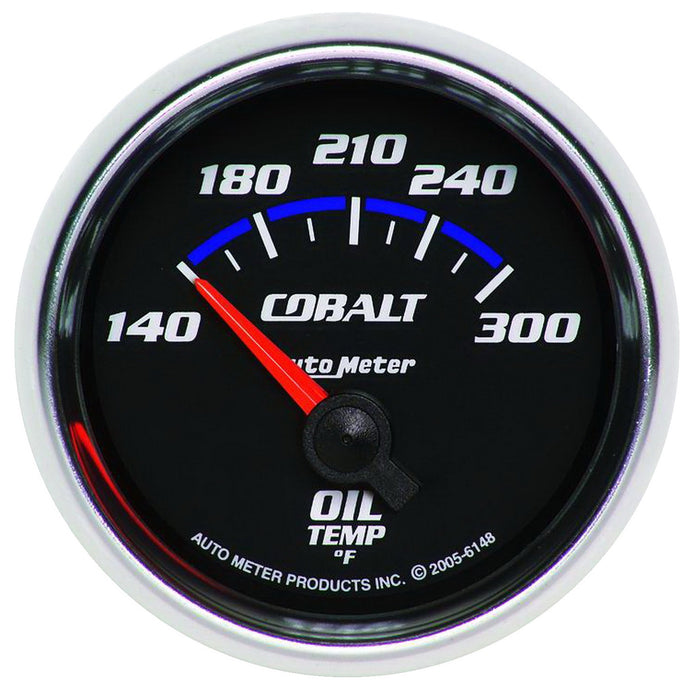 AutoMeter 6148 GAUGE; OIL TEMP; 2 1/16in.; 140-300deg.F; ELECTRIC; COBALT - Truck Part Superstore