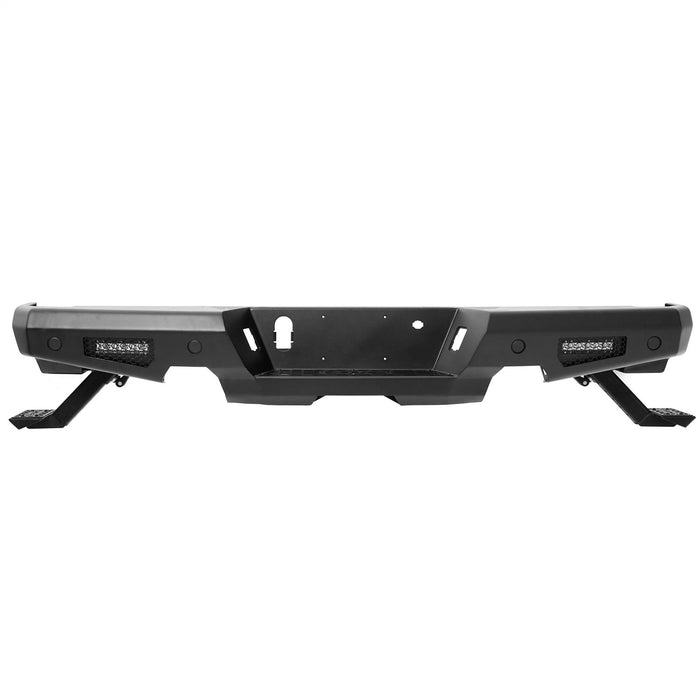 Smittybilt 614931 M1A2 Rear Bumper; Incl. 2-6 in. Light Bars/Adjustable Steps; - Truck Part Superstore