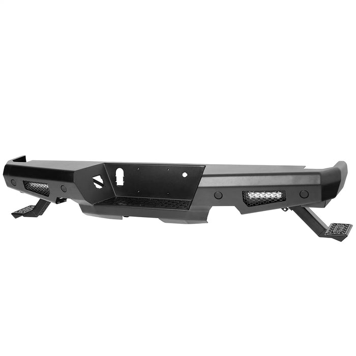 Smittybilt 614931 M1A2 Rear Bumper; Incl. 2-6 in. Light Bars/Adjustable Steps; - Truck Part Superstore