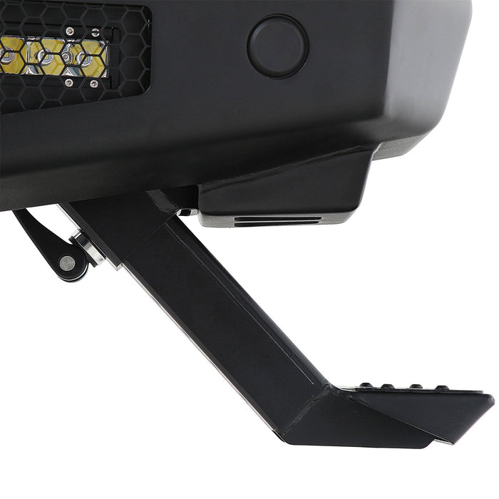 Smittybilt 614931 M1A2 Rear Bumper; Incl. 2-6 in. Light Bars/Adjustable Steps; - Truck Part Superstore
