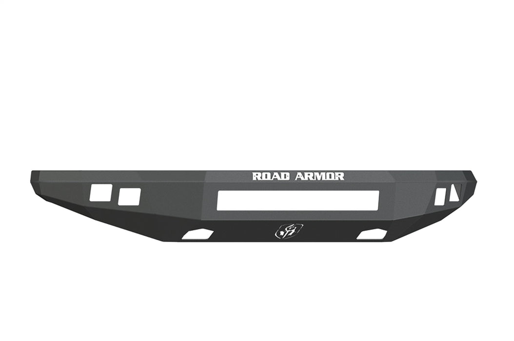 Road Armor 614R0B-NW Stealth Non-Winch Front Bumper; Steel; Satin Black; Square Fog Light Holes; - Truck Part Superstore