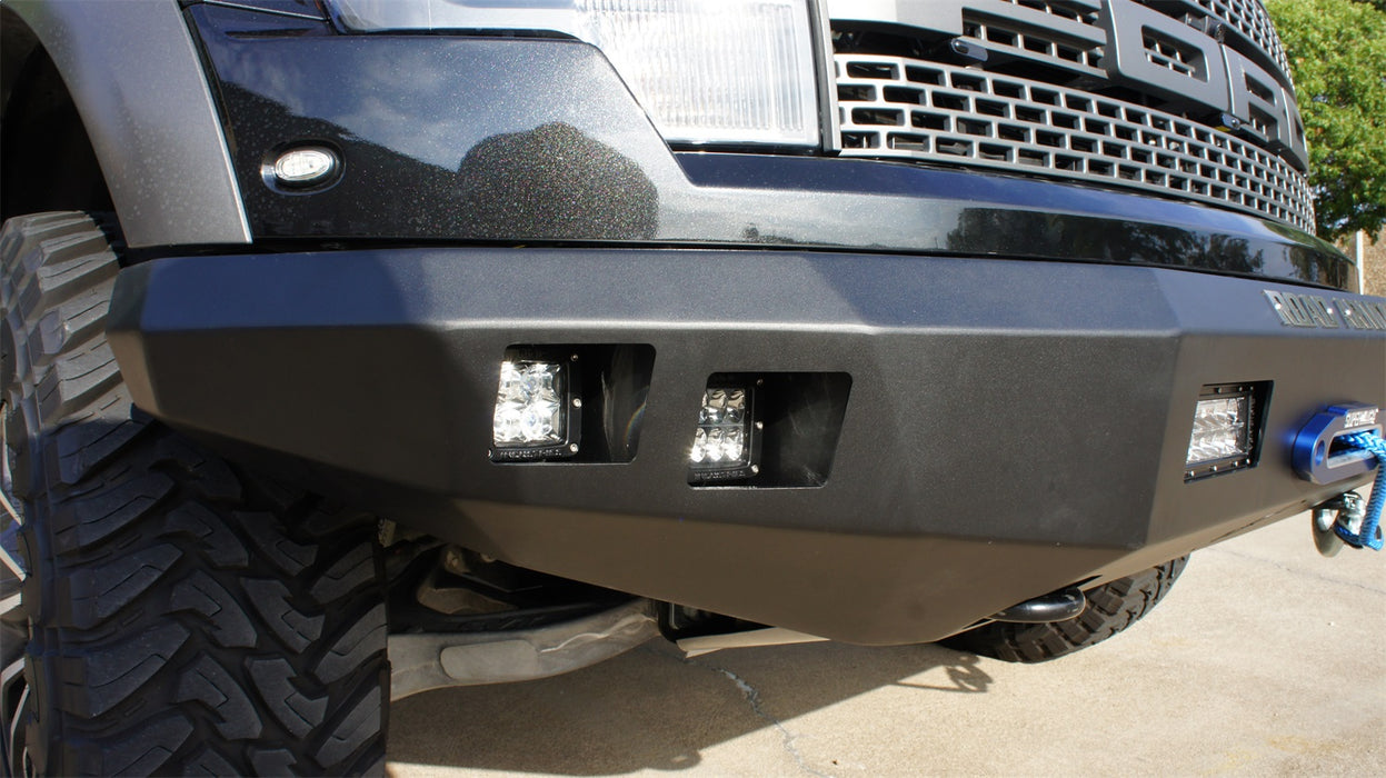 Road Armor 614R0B Stealth Winch Front Bumper; Steel; Satin Black; Square Fog Light Holes; - Truck Part Superstore