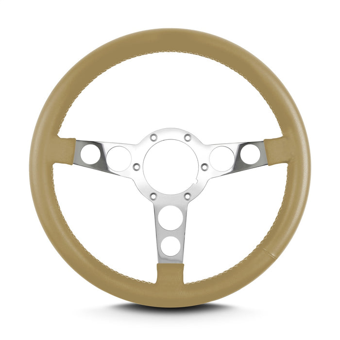 Lokar 61509 Lecarra Trans Am Steering Wheel; Tan; Polished Spokes; 14 in. Standard Grip; - Truck Part Superstore