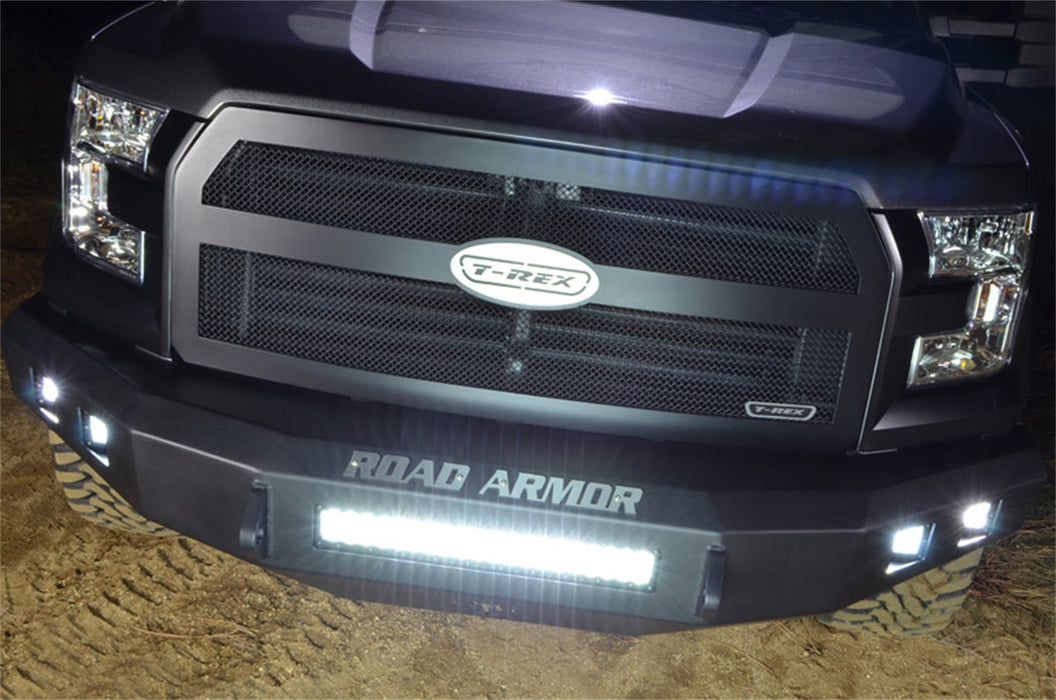 Road Armor 615R0B-NW Stealth Non-Winch Front Bumper; Steel; Satin Black; Square Fog Light Holes; - Truck Part Superstore