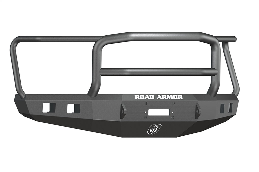 Road Armor 615R5B Stealth Winch Front Bumper; Lonestar Guard; Satin Black; Square Fog Light Holes; - Truck Part Superstore