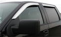 Stampede 6160-8 Tape-Onz™ Sidewind Deflector 4 pc.; Chrome; - Truck Part Superstore