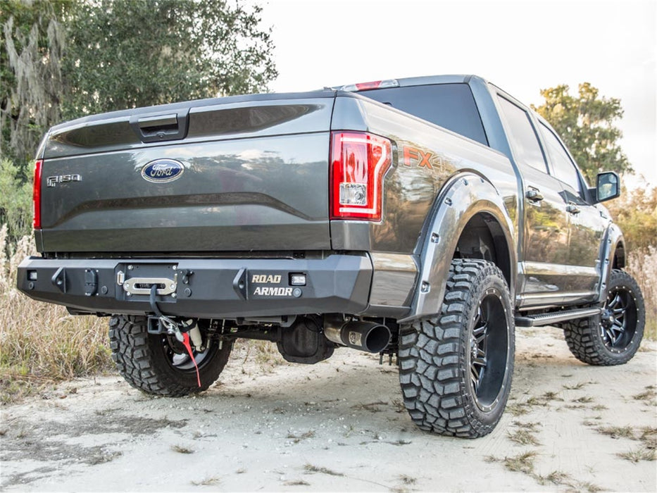Road Armor 61600B Stealth Winch Rear Bumper; Steel; Satin Black; - Truck Part Superstore