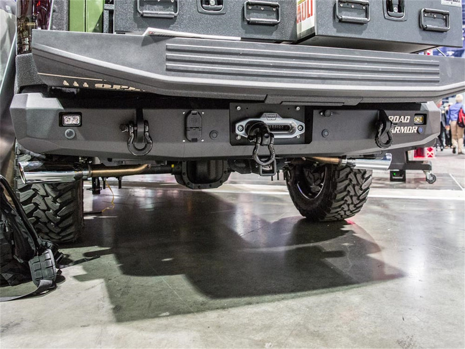 Road Armor 61600B Stealth Winch Rear Bumper; Steel; Satin Black; - Truck Part Superstore