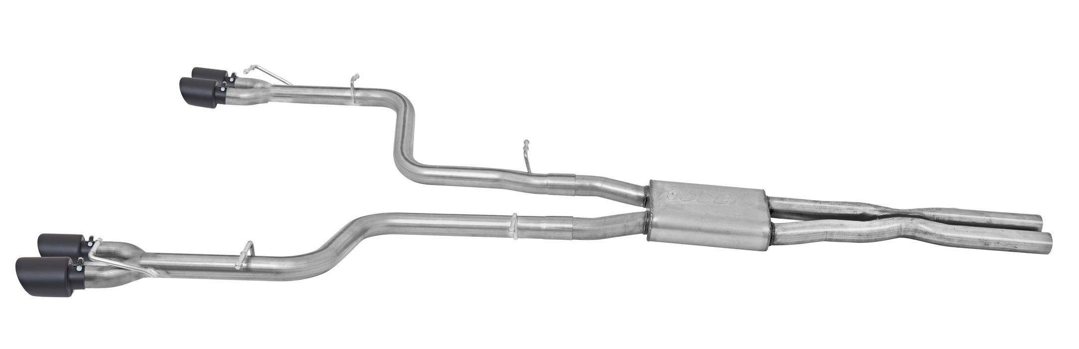 Gibson Performance Exhaust 617009-B Cat-Back Dual Exhaust System; Black Ceramic - Truck Part Superstore