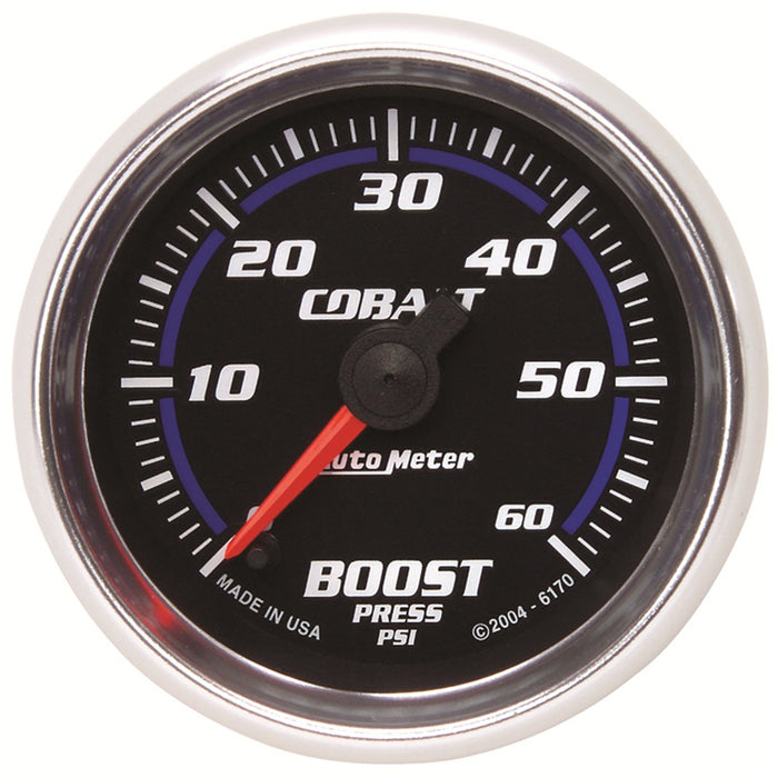 AutoMeter 6170 GAUGE; BOOST; 2 1/16in.; 60PSI; DIGITAL STEPPER MOTOR; COBALT - Truck Part Superstore