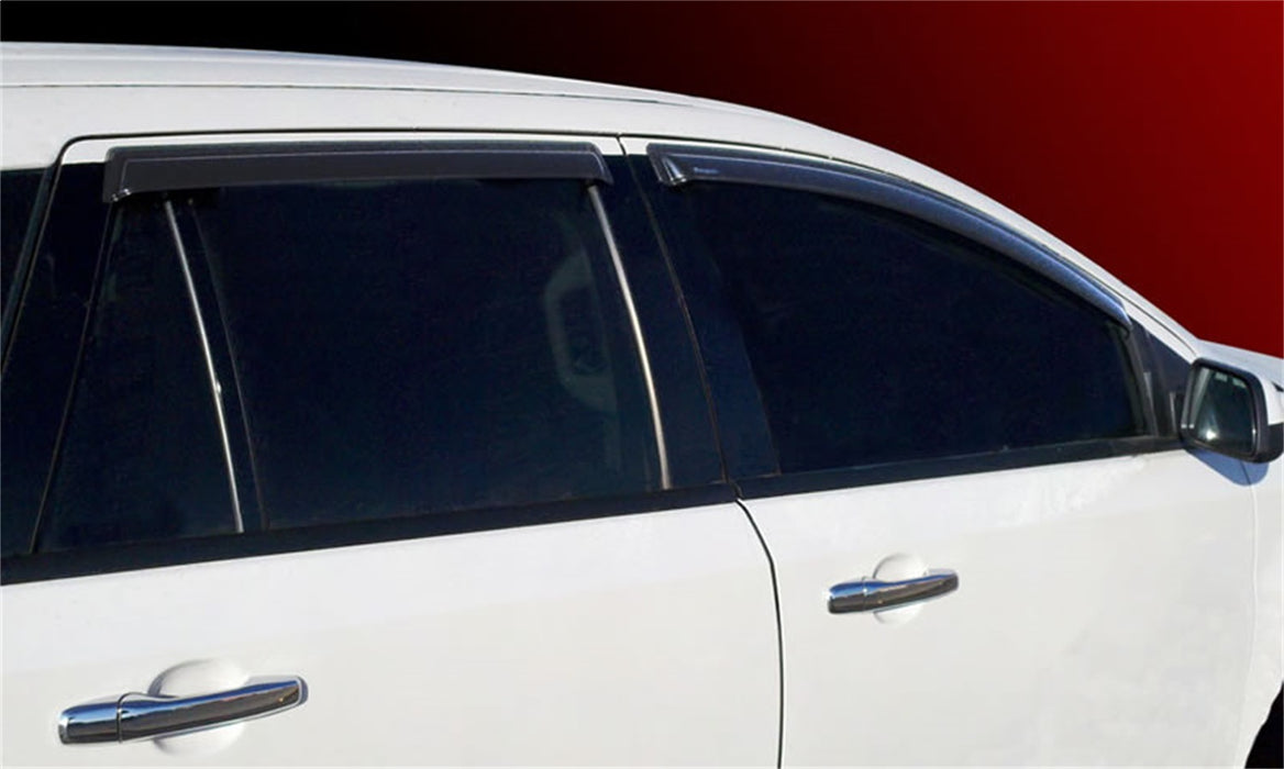 Stampede 6171-2 Tape-Onz™ Sidewind Deflector 4 pc.; Smoke; - Truck Part Superstore