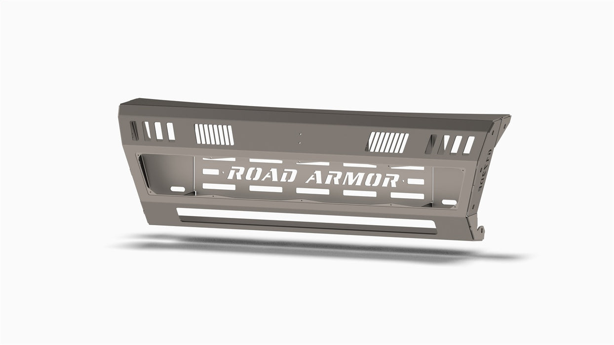 Road Armor 6172DFA Identity Front Bumper Components; Center Section Smooth; Raw Steel; - Truck Part Superstore
