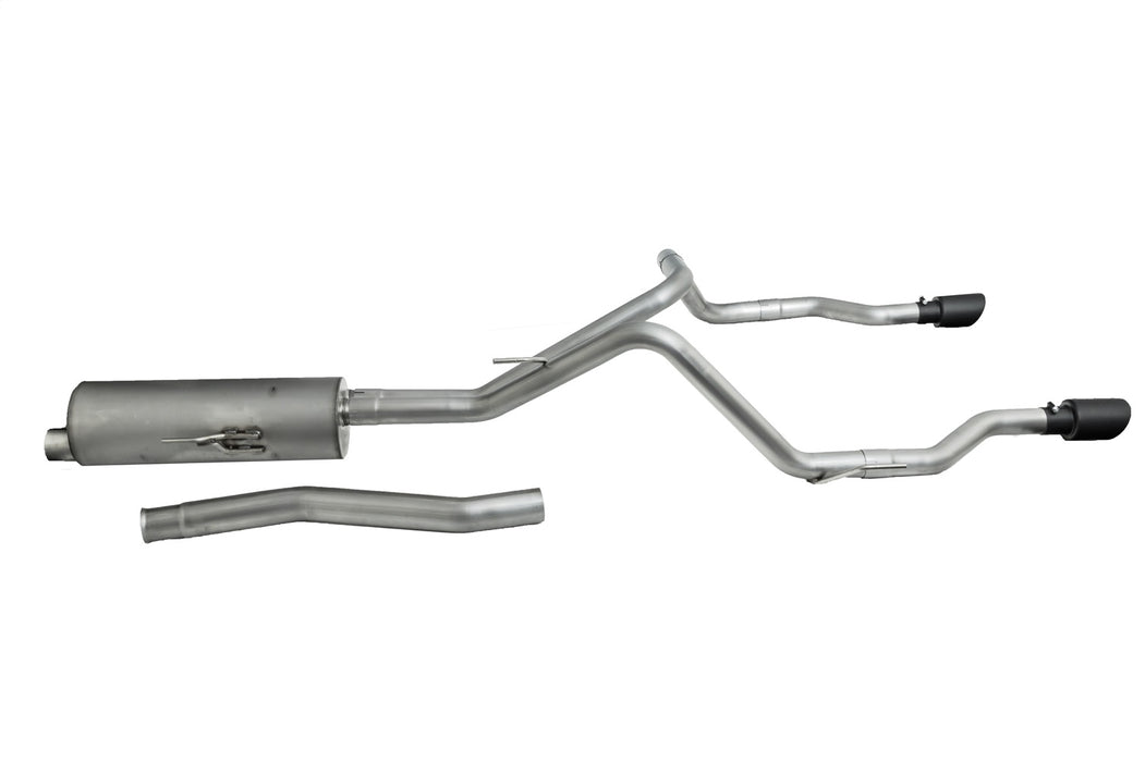 Gibson Performance Exhaust 617410B Black Elite Cat-Back Dual Split Exhaust System; Stainless - Truck Part Superstore