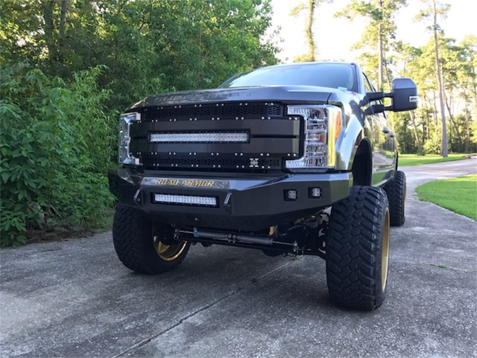 Road Armor 617F0B-NW Stealth Non-Winch Front Bumper; Steel; Satin Black; - Truck Part Superstore