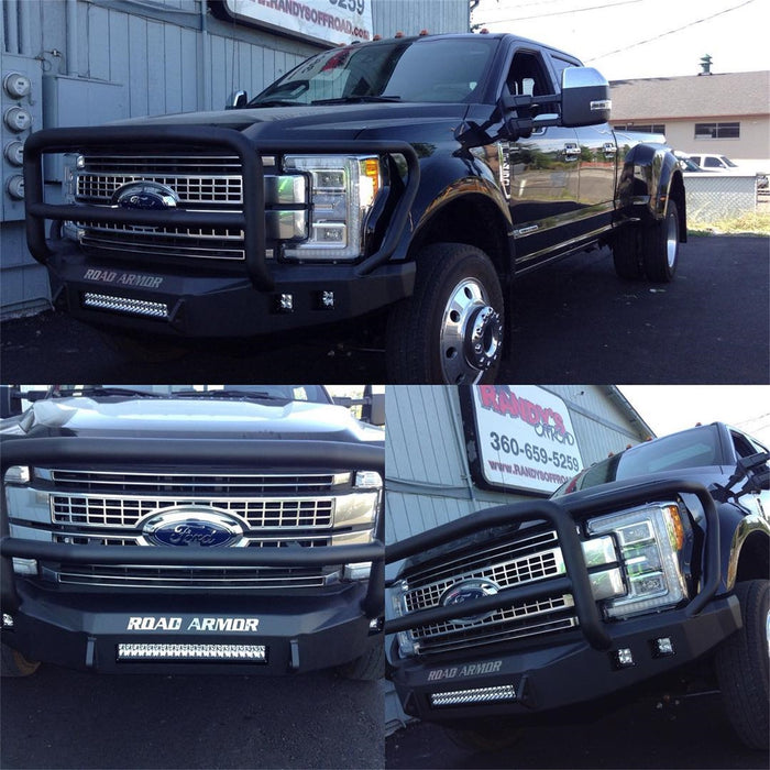 Road Armor 617F5B-NW Stealth Non-Winch Front Bumper; Lonestar Guard; Satin Black; - Truck Part Superstore