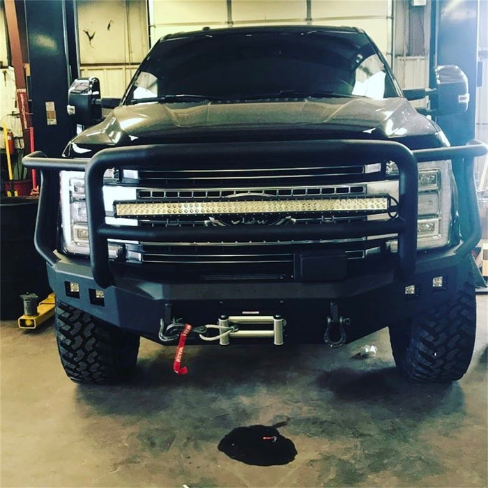 Road Armor 617F5B Stealth Winch Front Bumper; Lonestar Guard; Satin Black; - Truck Part Superstore