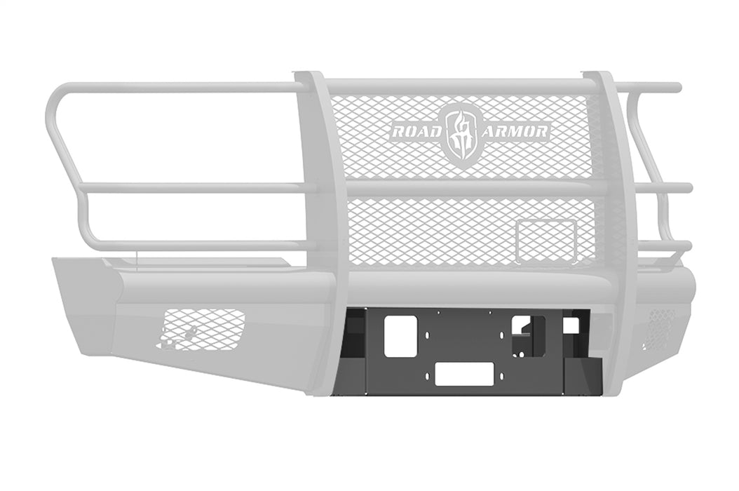 Road Armor 617V-WP Vaquero Winch Plates; Front; Satin Black; - Truck Part Superstore