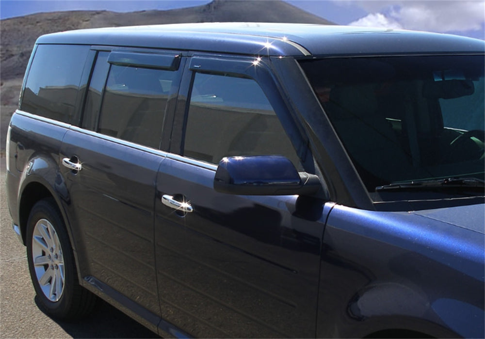 Stampede 6181-2 Tape-Onz™ Sidewind Deflector 4 pc.; Smoke; - Truck Part Superstore