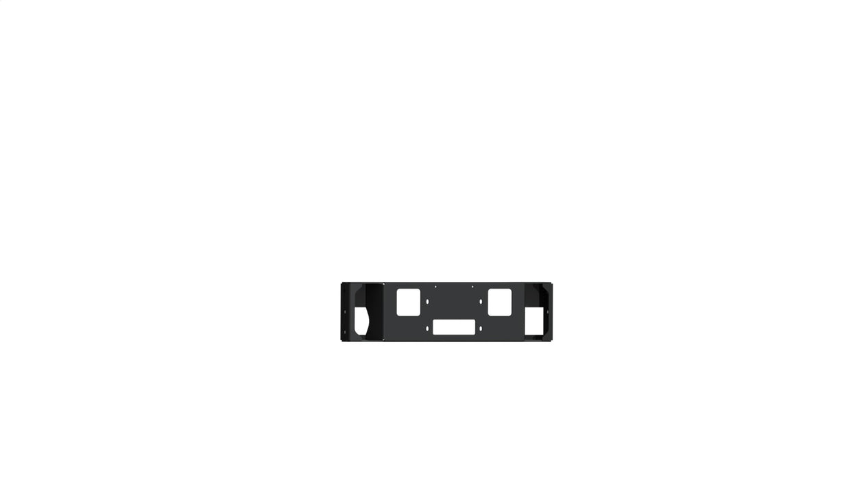 Road Armor 6181V-WP Vaquero Winch Plates; Front; Satin Black; - Truck Part Superstore