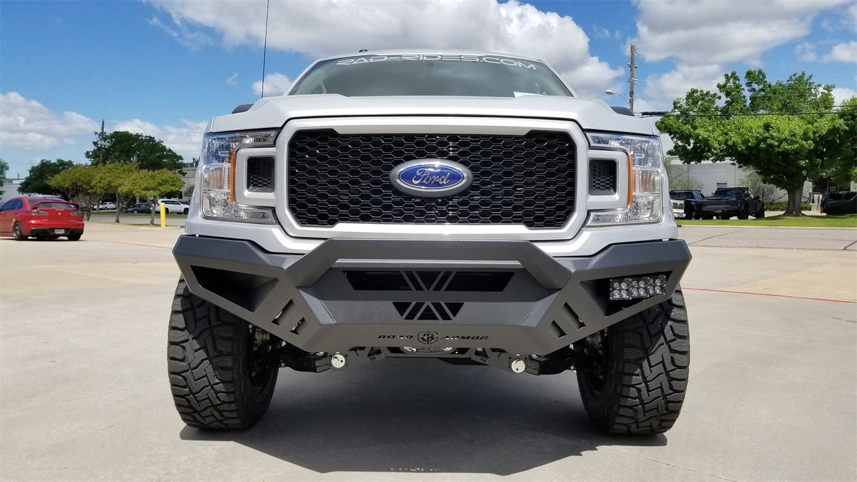 Road Armor 6181XF0B Spartan Front Bumper; Texture Black; - Truck Part Superstore