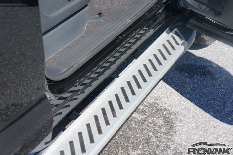 Romik 61822418 2016-Present Nissan Titan King Cab Running Boards RAL-TS Side Steps Silver Romik - Truck Part Superstore