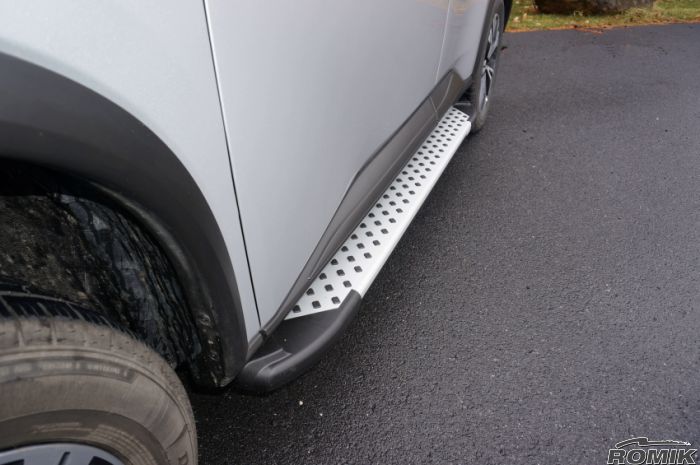 Romik 61824418 2021-Present Nissan Rogue RAL-S Running Board Silver Romik - Truck Part Superstore