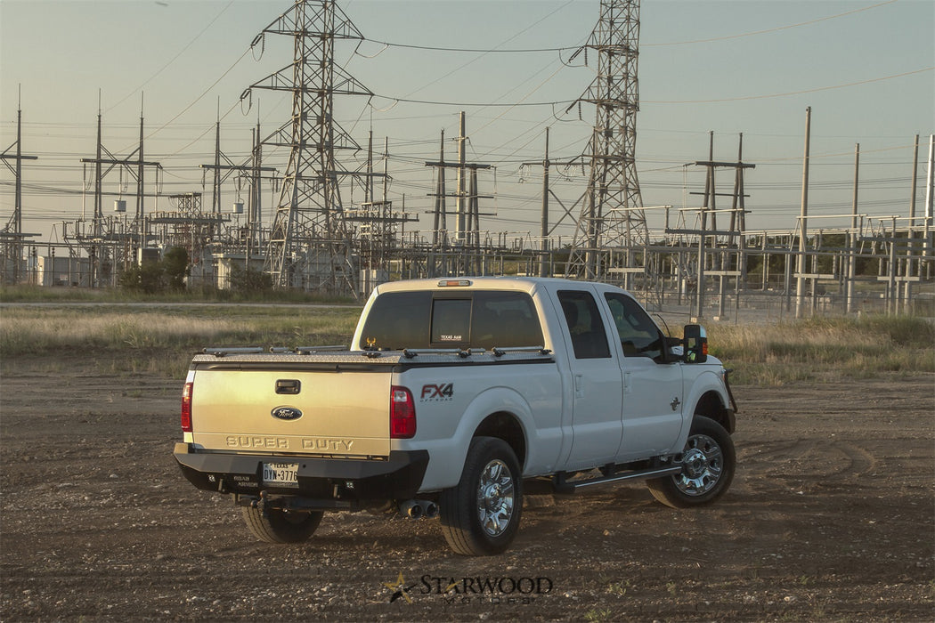 Road Armor 618S0B Stealth Winch Rear Bumper; w/Sensor Holes; Steel; Satin Black; - Truck Part Superstore