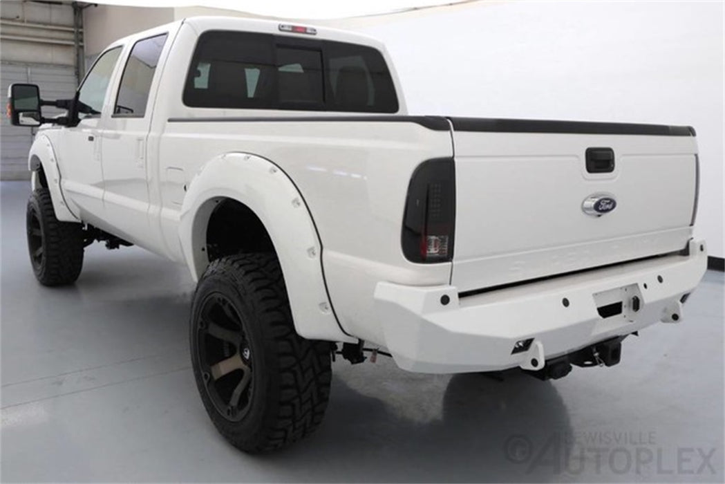Road Armor 618S0B Stealth Winch Rear Bumper; w/Sensor Holes; Steel; Satin Black; - Truck Part Superstore